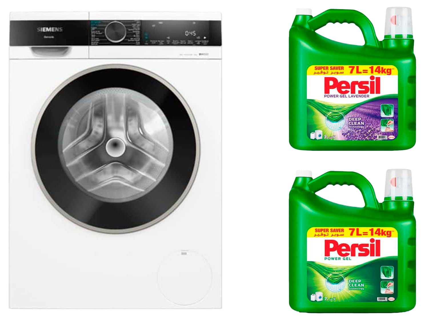 SIEMENSiQ300 9Kg Front Load Fully Automatic Washing Machine with i-Dos Technology, 1400 RPM, German Engineering, White, WG44A2A0GC