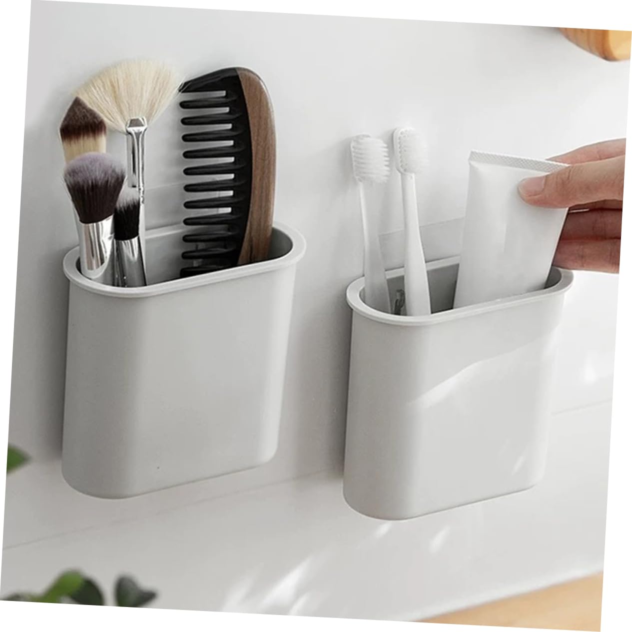 Garneck 10 Pezzi Porta Spazzolino Da Denti Supporto Da Parete Per Spazzolino Da Denti Organizer Da Parete Per La Cucina Organizer Da Parete Per Il Bagno Organizzare La Doccia Plastica
