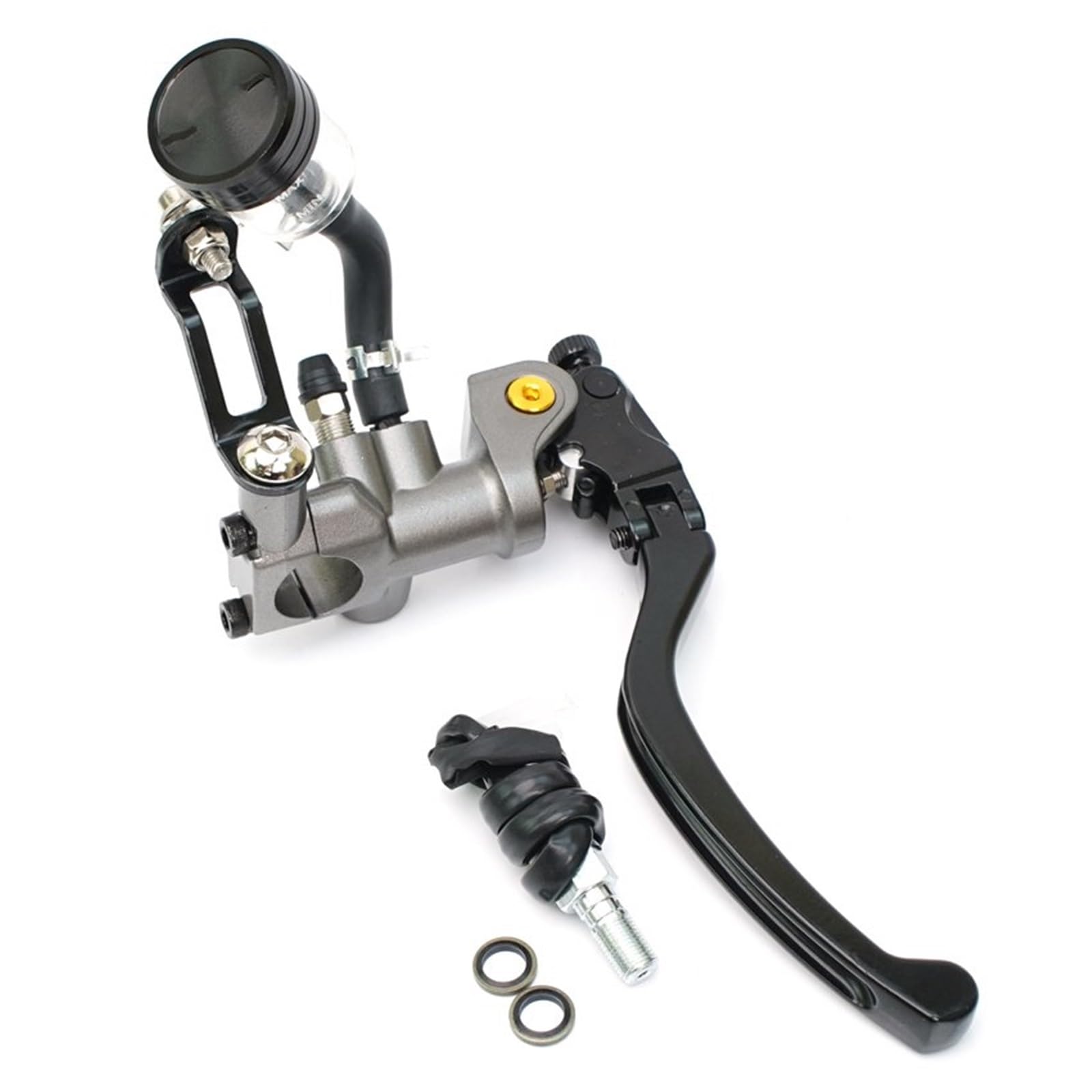 Iukmr Grey Right Brake Motorcycle Clutch Brake Lever 18Rcs Motorcycle Brake Cutch Master Cylinder Lever Line Perch Clutch Universal 22Mm(Grey Right Brake)