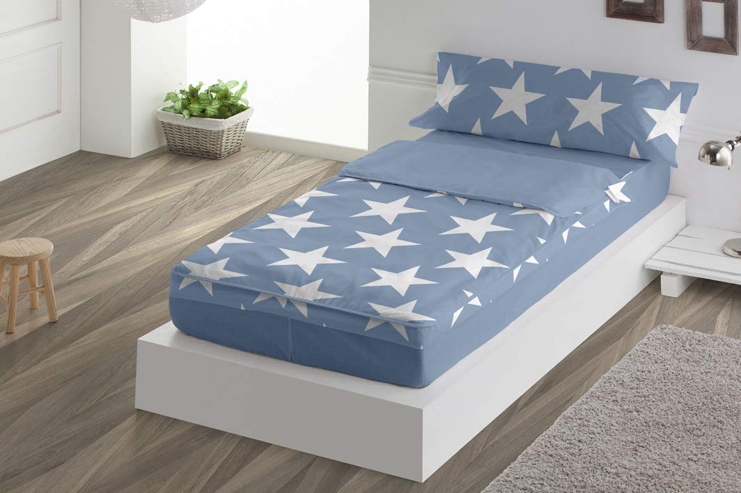 Saco Nórdico con Relleno Star Javier Larrainzar, Cama 90 cm Azul