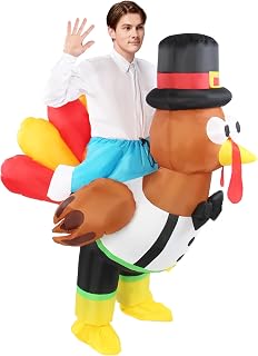 Inflatable Turkey Costume Adult Thanksgiving Funny Ride on Blow Up Outfit Men Inflatables Holiday Party Halloween