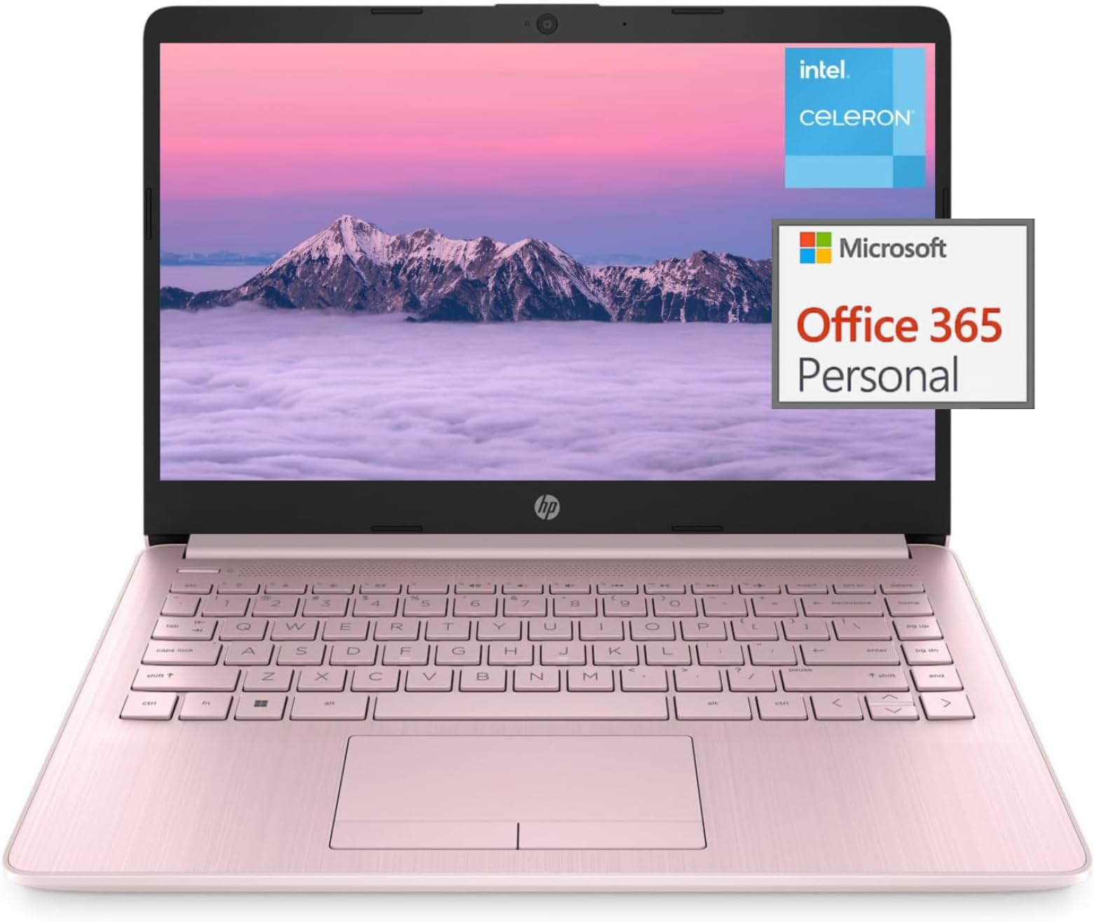 HP 14" UltraLight Laptop for Students and Business Intel QuadCore Processor, 4GB