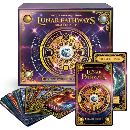 SOL 60pk Lunar Pathways Oracle Cards Deck - Spiritual Oracle Deck