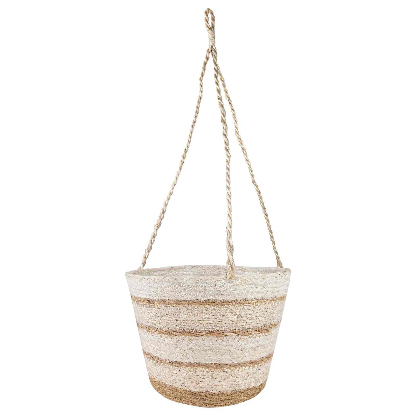 Pots à Plantes en Herbe de MerNaturelle 3 pcs | Cache-pots tressés élégants pour salon et terrasse, 3 tailles pour valoriser vos plantes et apporter une touche végétale.
