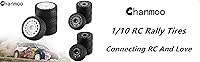 Vista 7 de 1/10 Llantas de coche de rally RC en carretera, llantas hexagonales de plástico de 0.472 in, llantas compatibles con autos de carreras a escala 1/10