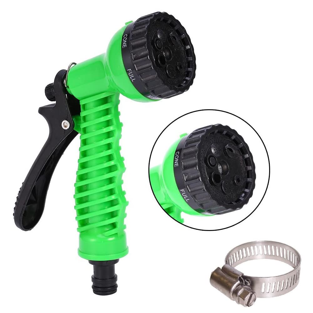 IKTU Garden Hose Nozzle, Water Spray Gun with Brass Valve Control, for Gardening, Watering Plants, Wash Car & Bike, Lawn, Shower Pets | 7 Pattern (B09PNQJ7FY) Amazon Price History, Amazon Price Tracker