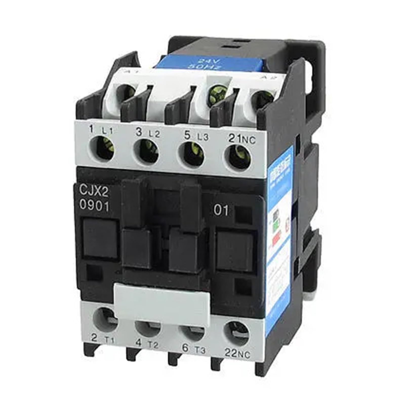 JJHQOKYNA CJX2-0901 660V 20A 3 Pole 3P NC DIN Rail AC contactor 24V Coil