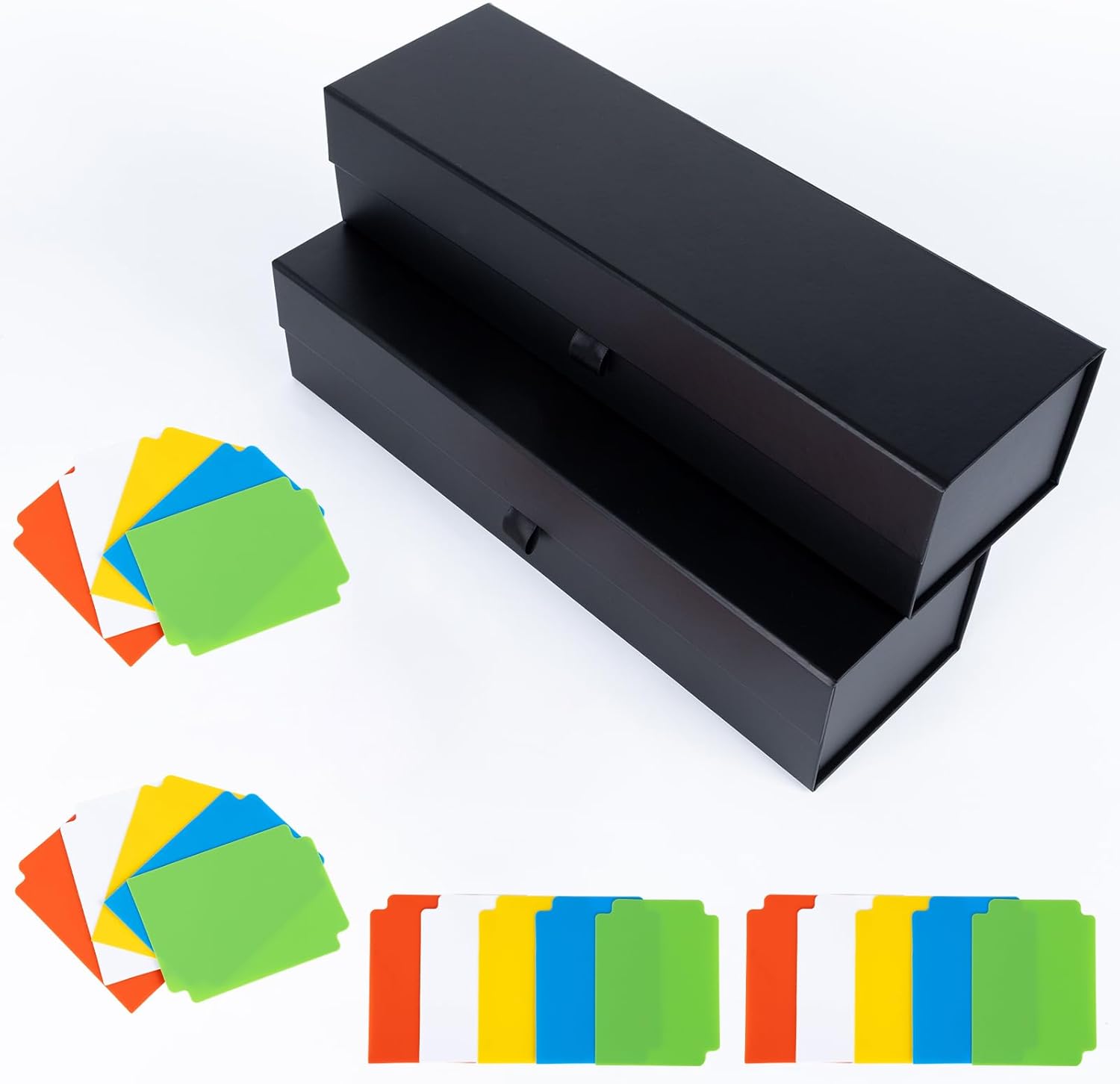 SFSOC 2Pack Trading Card Storage Box With 20PCS Divider,Toploader