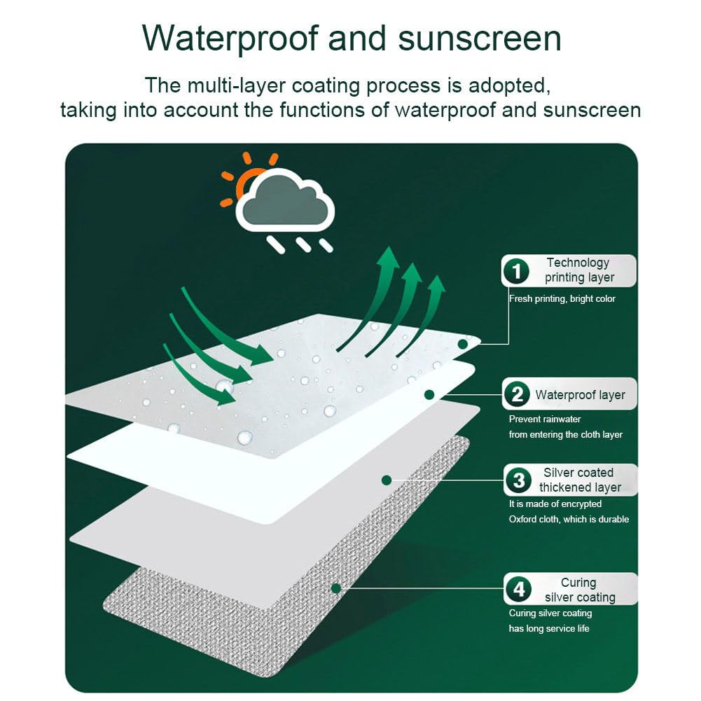Enrouleur de couverture de piscine imperméable en tissu Oxford 210D durable pour une utilisation et un rangement faciles