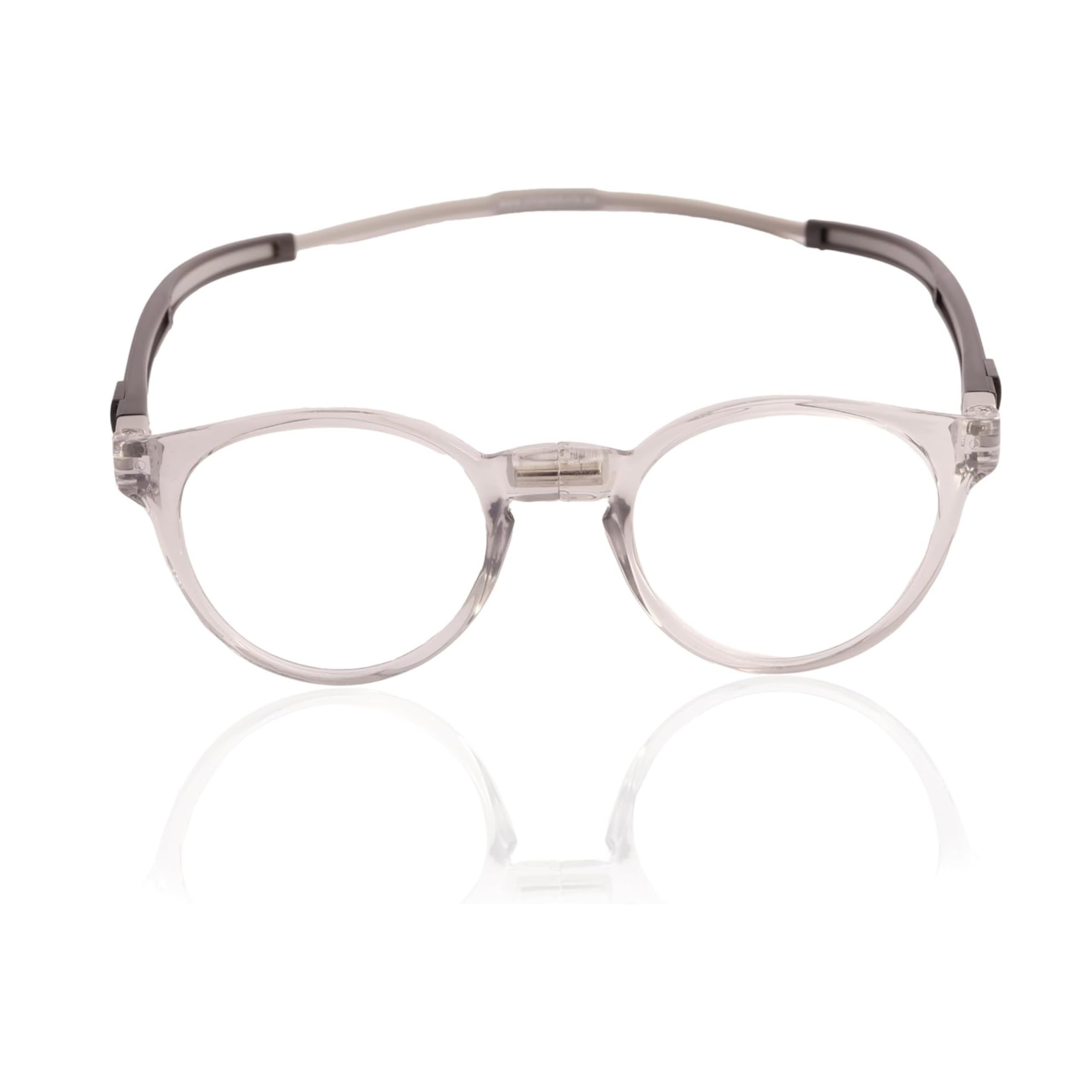 CliC Eyewear Tube Pantos Light Grey (2) Occhiali da lettura con calamita flessibili Occhiali da lettura uomo/donna Occhiali da lettura con calamita