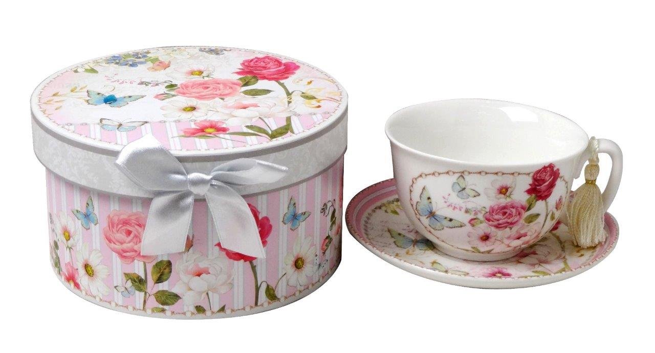 Buy Lightahead China Cappuccino Coffee Tea Cup and Saucer Set in