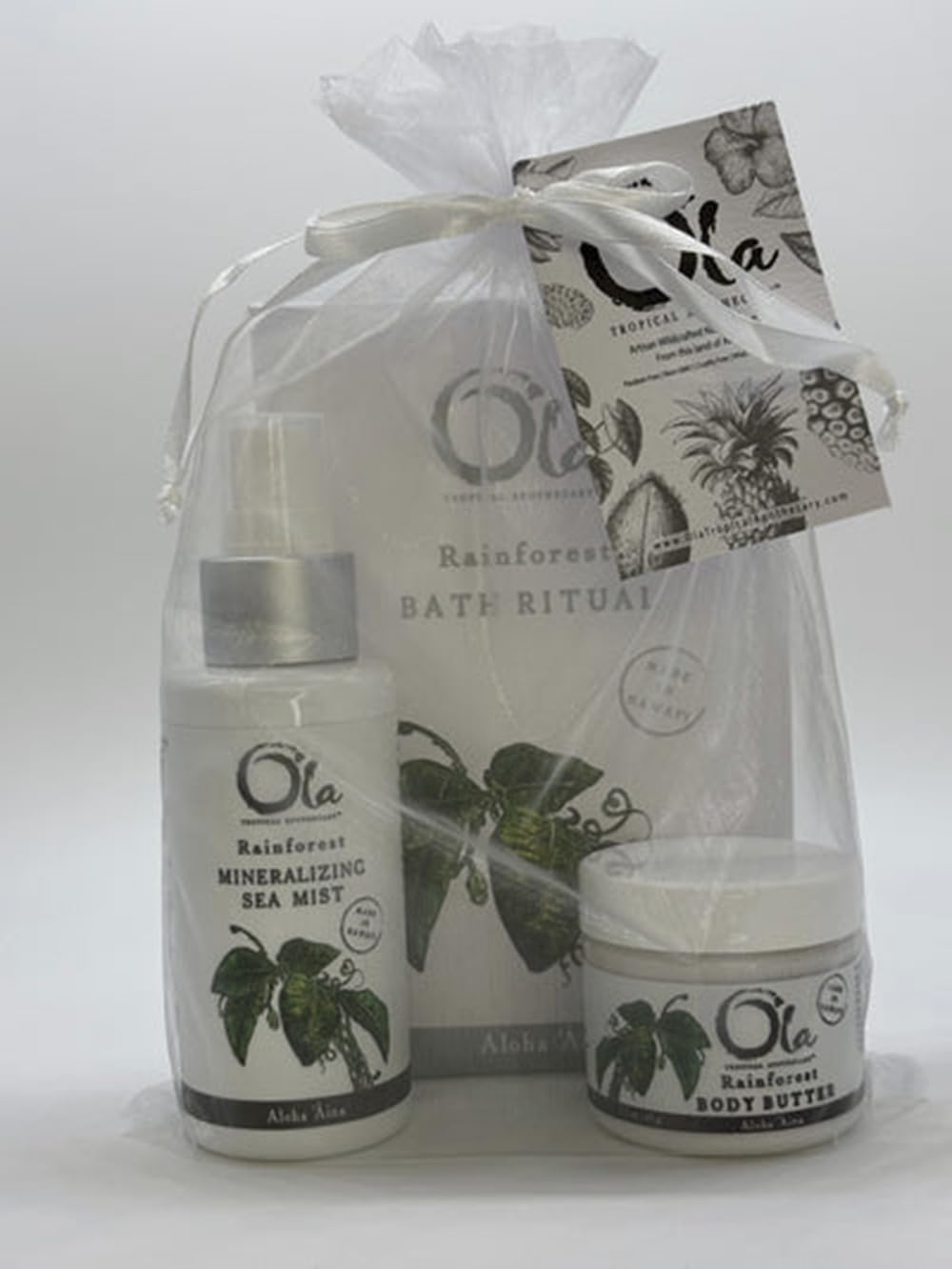 Ola Tropical Apothecary Rainforest Gift Set - Body Butter, Deep Sea Mist, and Bath Ritual