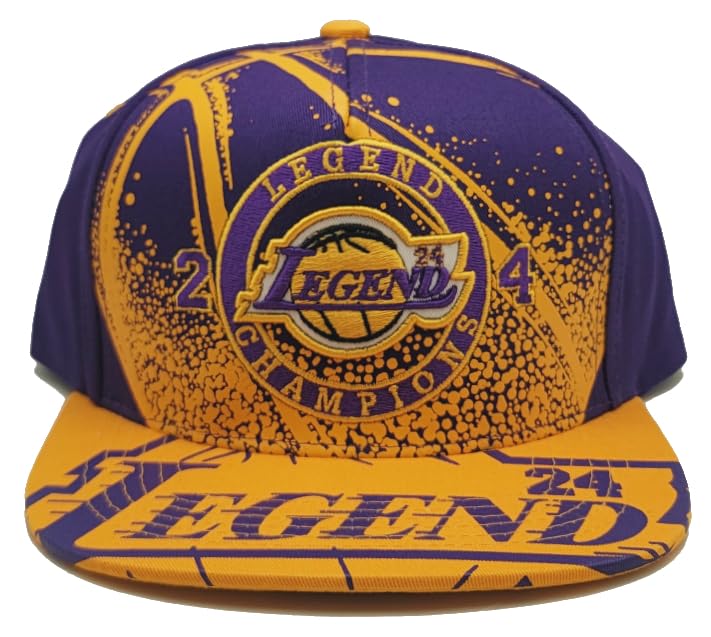 Los Angeles New Top Level Legend 24 Champions Purple Gold Era Snapback Hat Cap miniatura 3