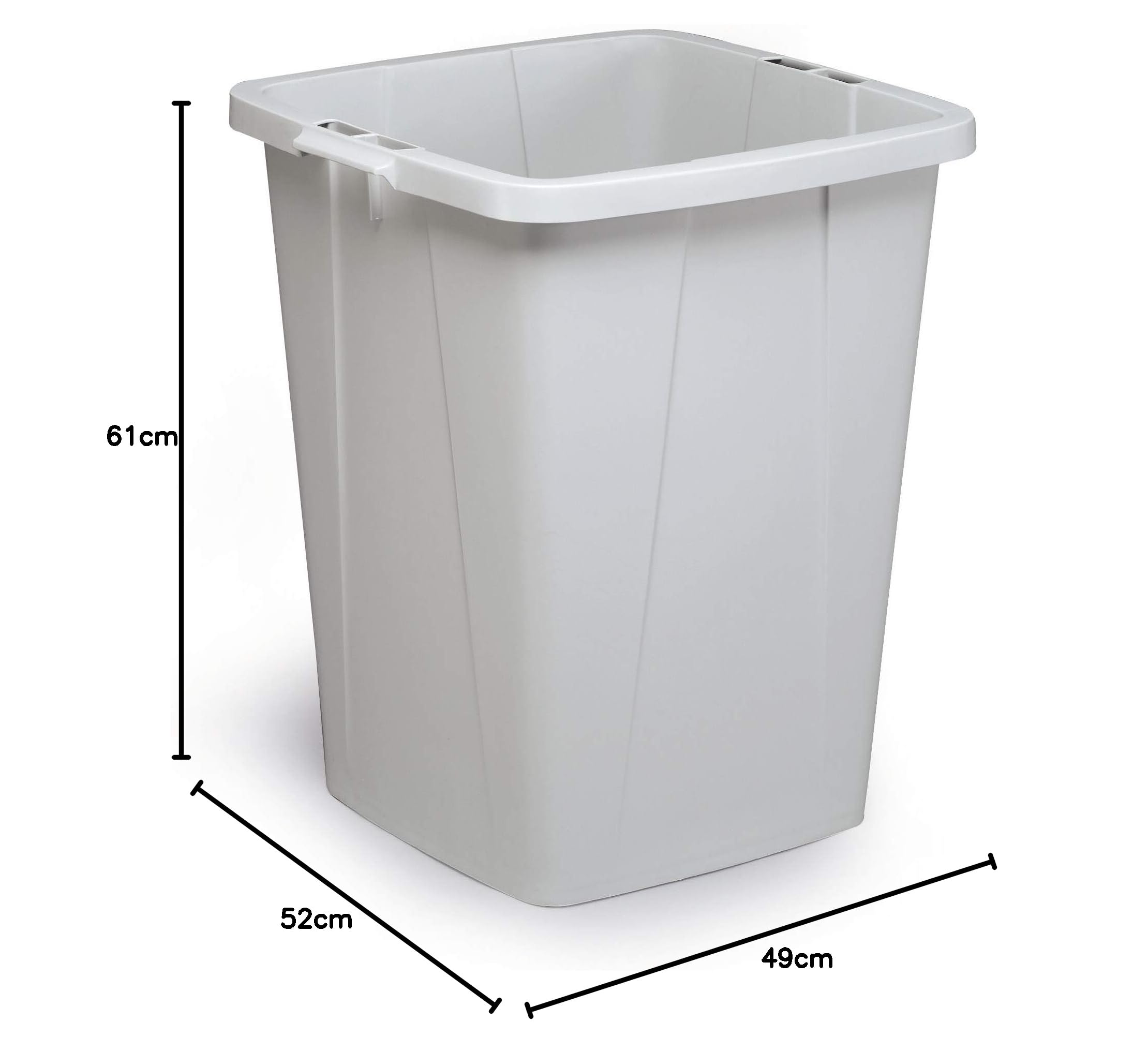 Durable Durabin Eco 90 1800505050 Poubelle 90 l plastique (l x H x P) 520 x 610 x 490 mm gris 1 pc(s)
