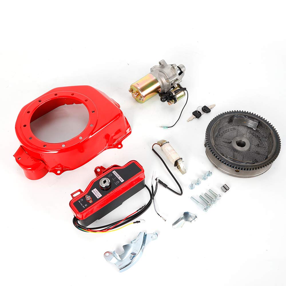 Kit di avviamento elettrico, volano di avviamento, per Honda GX160/200 5,5/6,5 CV, motori e generatori con interruttore a chiave, avviatori