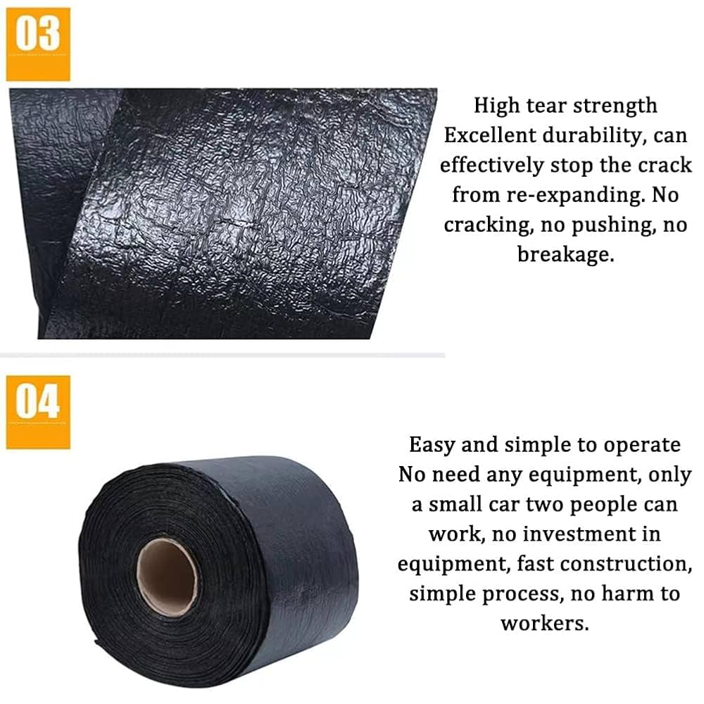 Amazon.co.jp: アスファルトシーム修復テープ、防水性とUV耐性