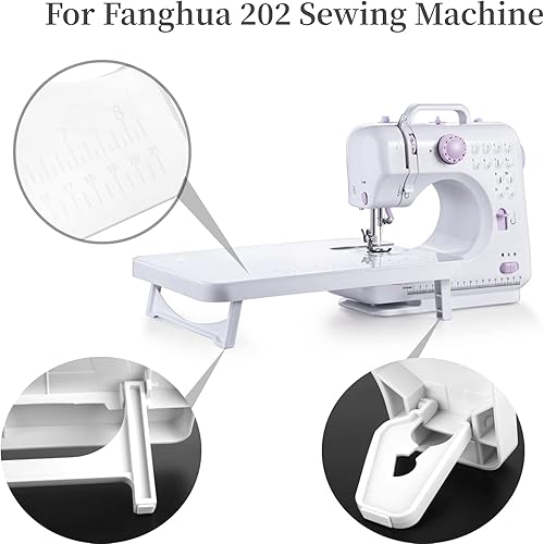 Miniatura 5 de Mesa de extensión de plástico para máquina de coser, accesorios para manualidades, 10.1 x 8.2 pulgadas