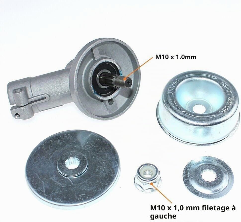 Tête d'engrenage pour débroussailleuse Stihl FS56 FS56R FS55 FS55R FS70 FS70R Remplace #4144 640, 0100 4144, 640 0102