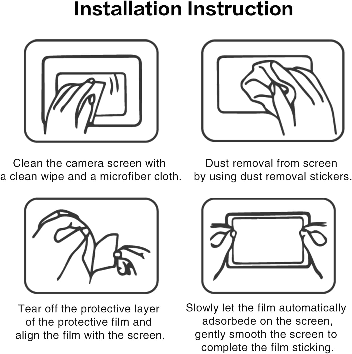 Rieibi 3 Packs Screen Protector for Fujifilm X-T50 Fuji XT50 Camera - Image 4