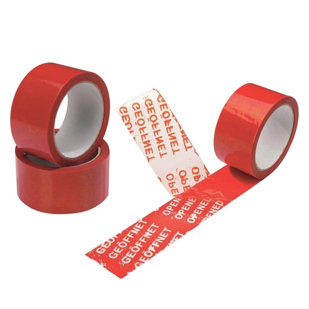 maxtape 216096 nastro adesivo di sicurezza, del segnale rosso, 50 mm x 50 m