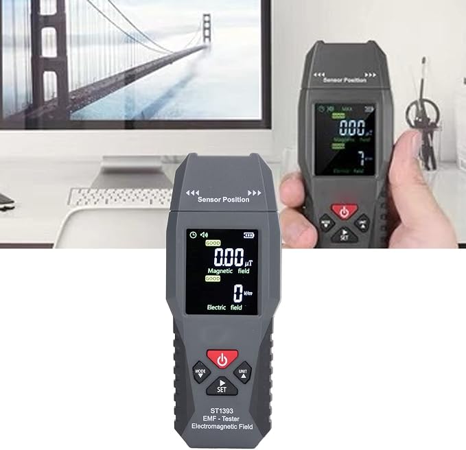 Medidor EMF digital con alarma acústica y visual miniatura 4