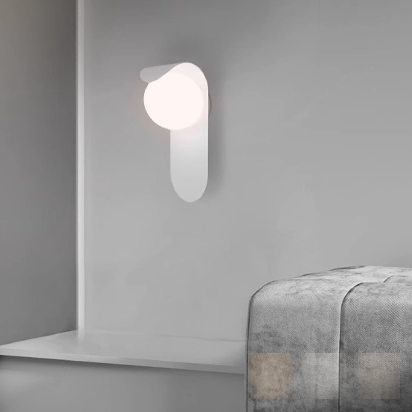 Lámpara de Pared Creativo Regulable de Vidrio para Decorar el Dormitorio 8