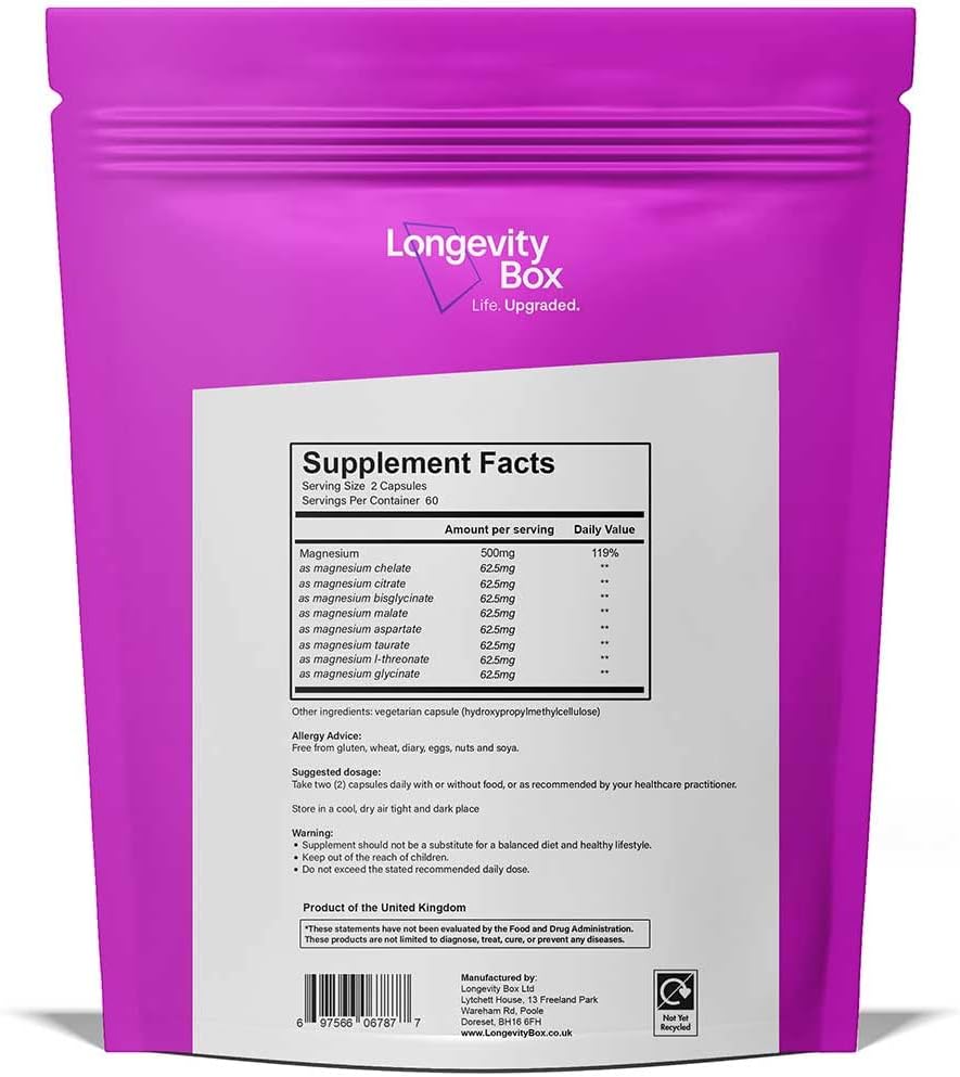 Magnesium for Sleep 60,000mg Complex with 8 Types of Magnesium