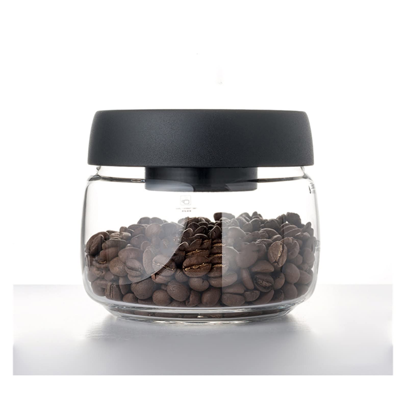 QINGGANGLING999 Kaffeedosen Kaffeebohnen Aufbewahrungsflaschen Kreative versiegelte Glasflasche Speichertank Lebensmittelkörner Container Can Kaffeedose Luftdicht