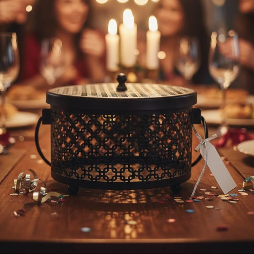 AIOP Metal Hamper Shagun Basket/Tray Platter for Packing,Wedding Return Gifts, Haldi, Mehendi, Pooja, Diwali & Festive Gifting-image-49