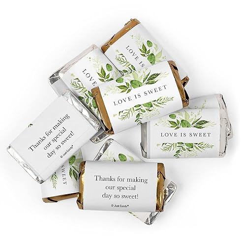 Caramelos botánicos de boda de 2 libras en miniatura de chocolate (aproximadamente 100 piezas) – Surtido de Mr. Goodbar, chocolate con leche,