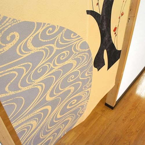 Miniatura 8 de Hecho en Japón Japonés Noren Cortina Tapiz de Tela Partición de la Habitación Decoración de Pared KOUBAI NI RYUUSUI C609
