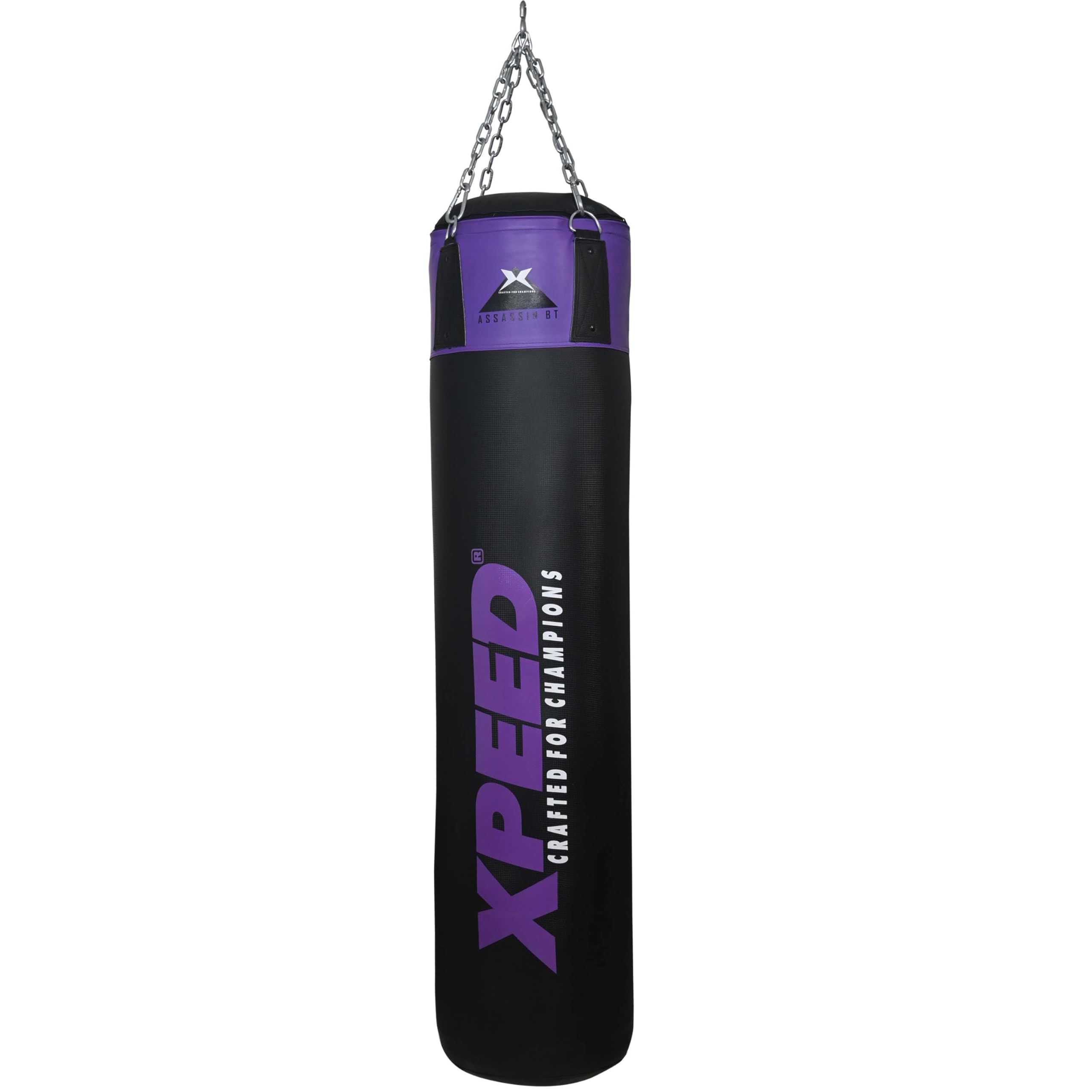 Xpeed Sacco da boxe non riempito in poliuretano con catena, sacco da boxe pesante per boxe, MMA, sparring, allenamento con antiruggine (confezione da 1) (multicolore)