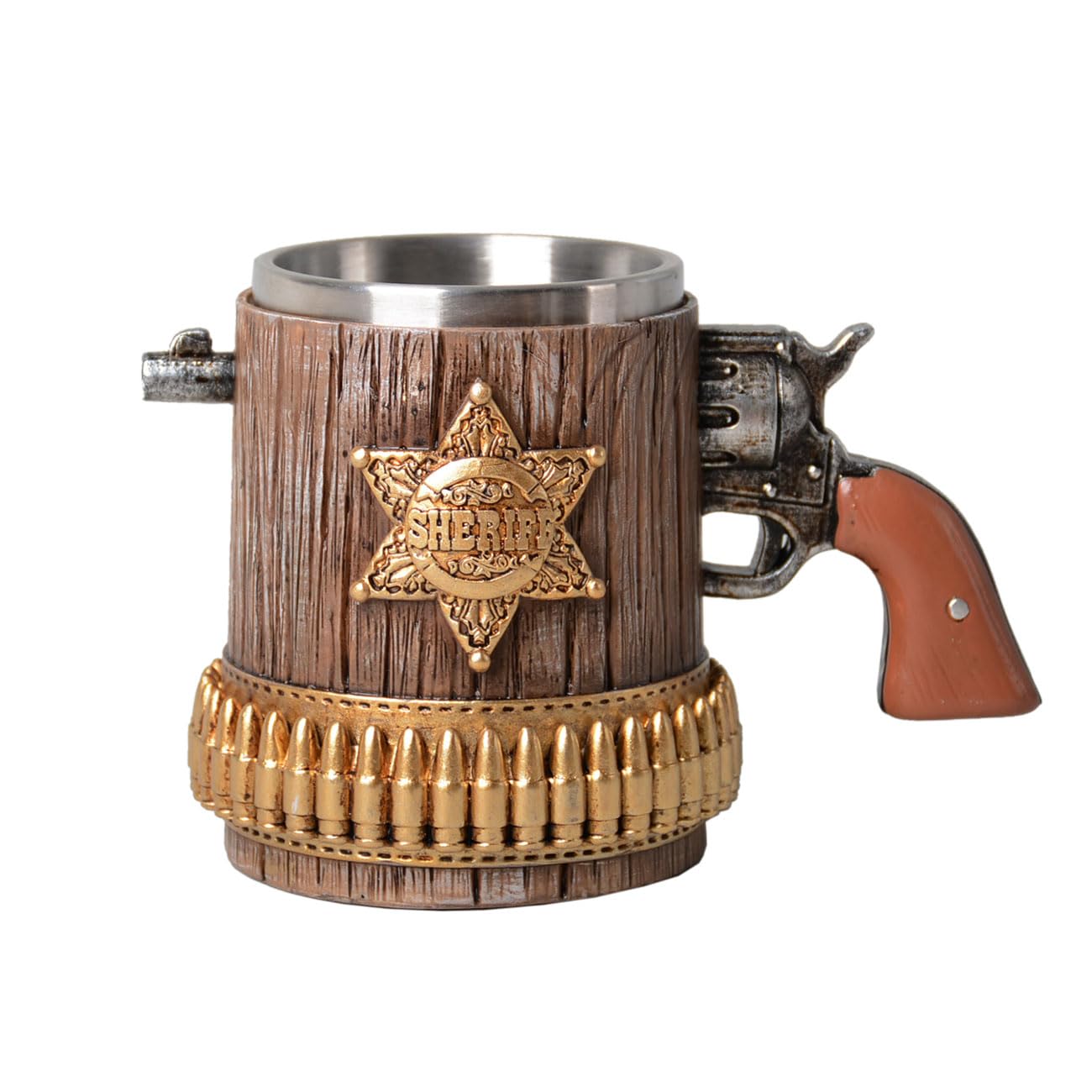 HAUCOZE Chope à Bière Tankard Gobelet à Boire pour Oktoberfest Café 450ml
