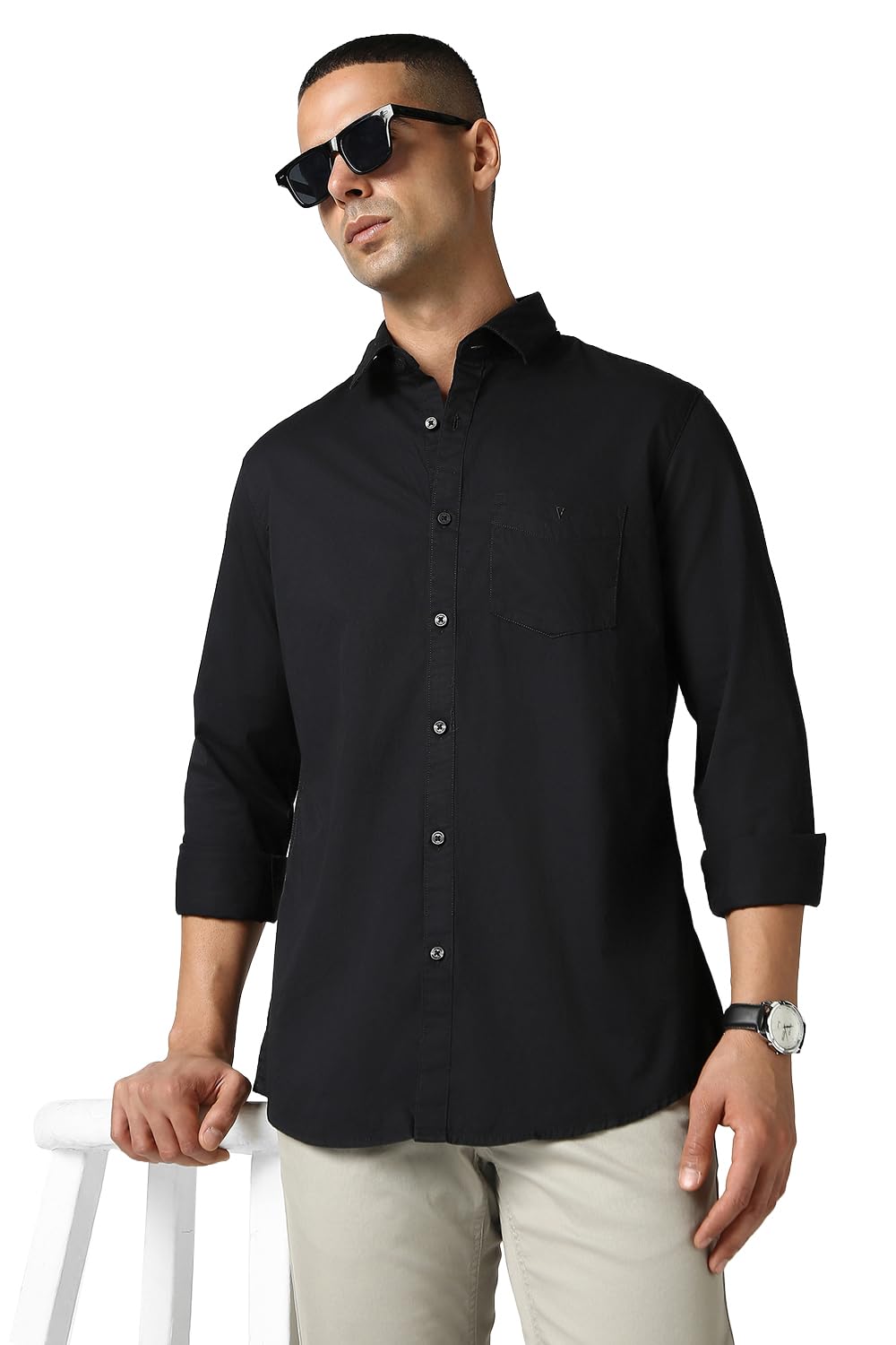 Solid Casual Shirt for Men| Premium Cotton| Full Sleeves| Regular Fit |Breathable Fabric |