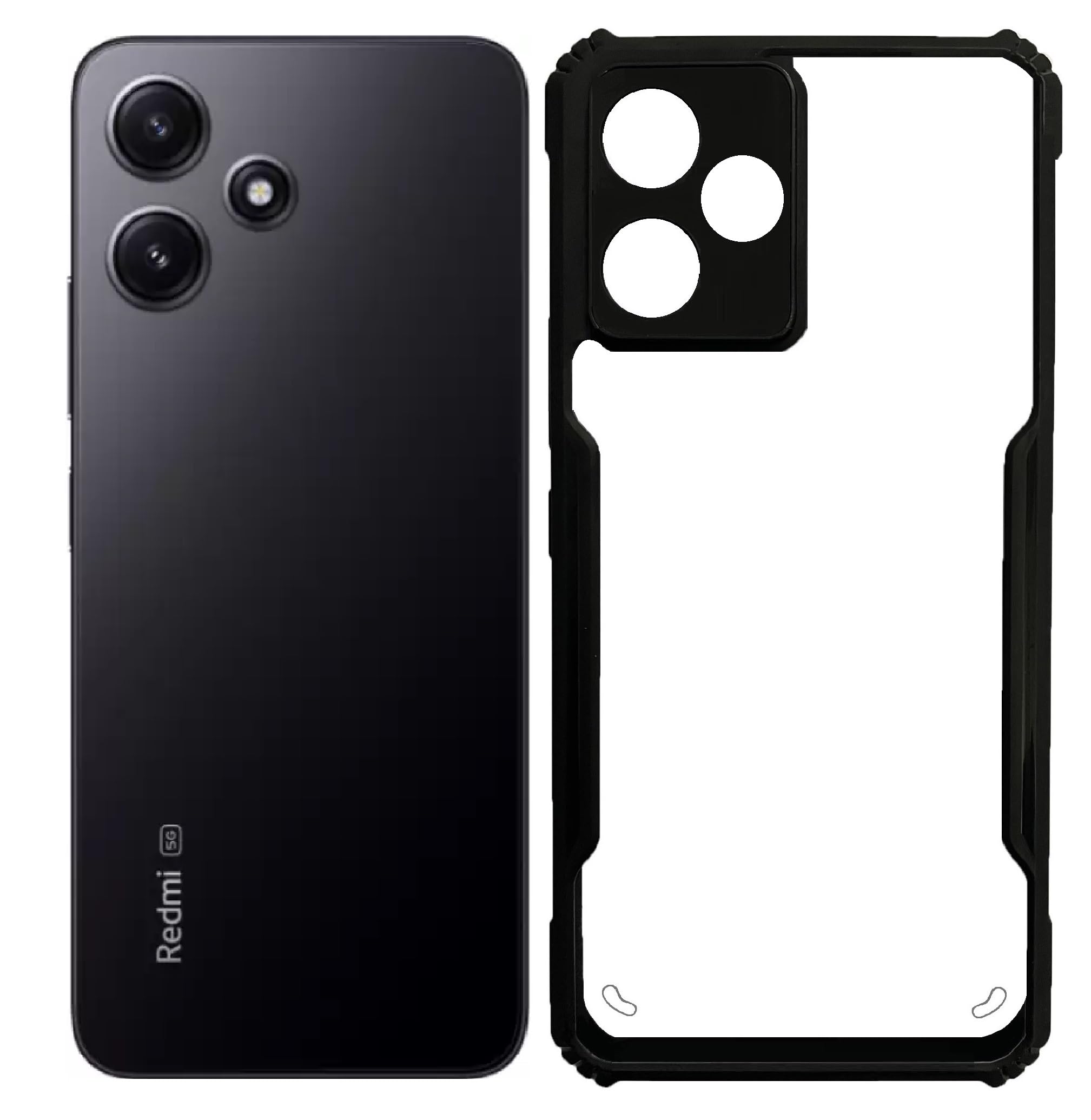 Carrywrap Plastic Transparent Hard Back Cover Case For Redmi 12 5G/ Poco M6 Pro 5G (B0CHBC8WMW) Amazon Price History, Amazon Price Tracker