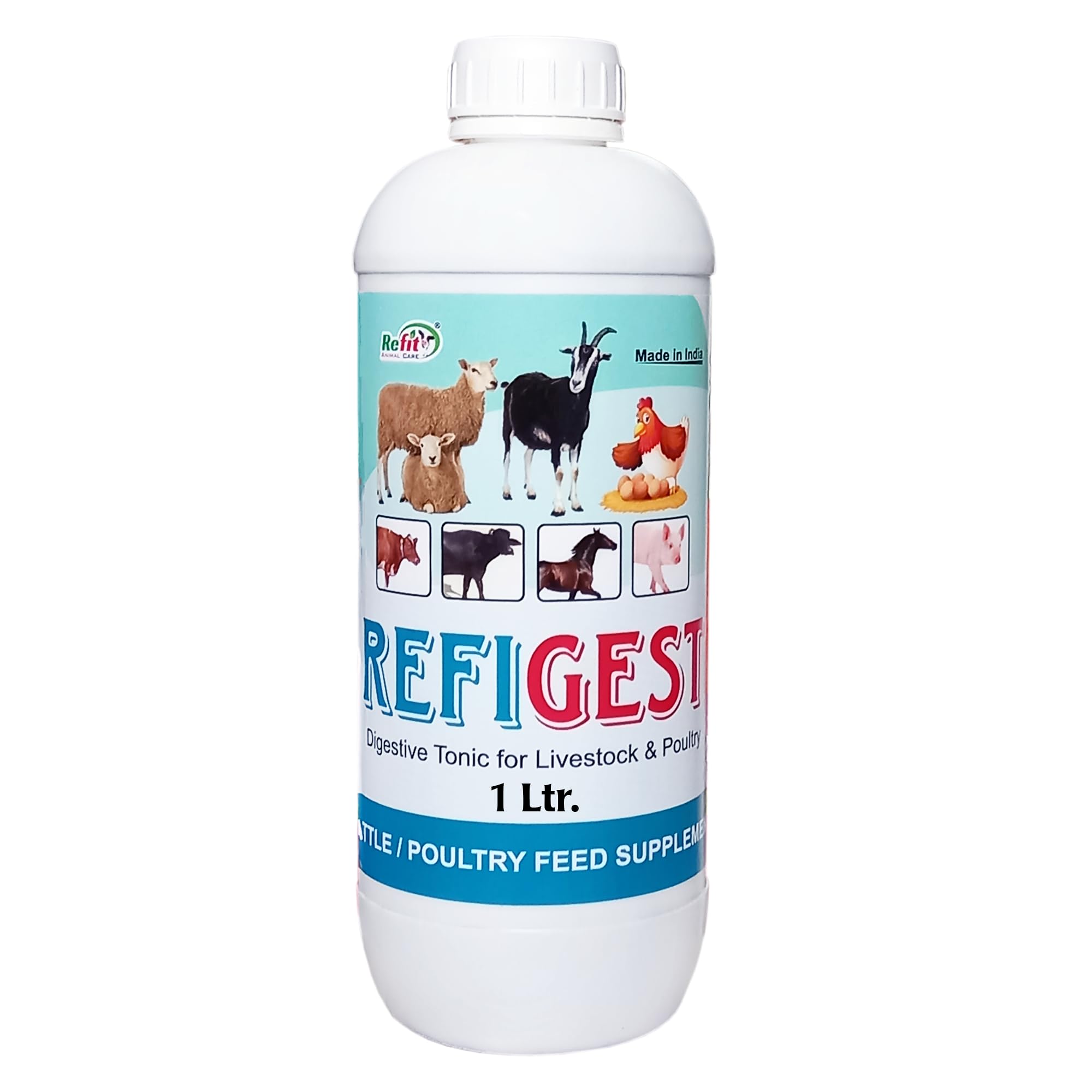 REFIT ANIMAL CARE Digestive Tonic for Goats, Poultry, Cattle, Cow & Livestock Animals, 1 LTR, Refigest (B07XJ3RBX7) Amazon Price History, Amazon Price Tracker