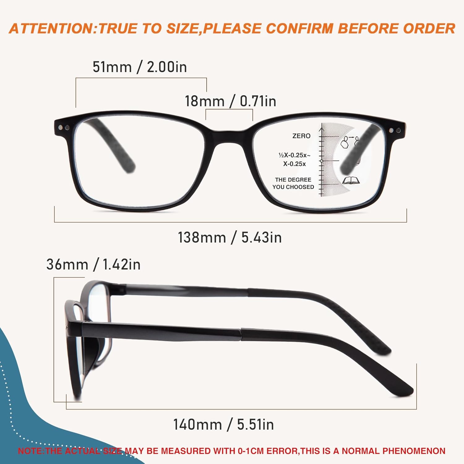 JO Progressive Multifocus Reading Glasses 2 Pack Unisex Progressive Reader for Near-Workspace - Image 2
