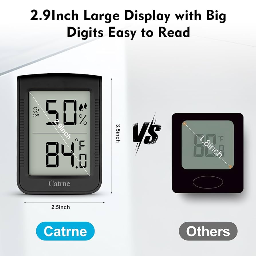 Indoor Thermometer ThermoPro TP50 Digital Hygrometer - & Humidity Gauge With Comfort Indicator Digital Thermometer
