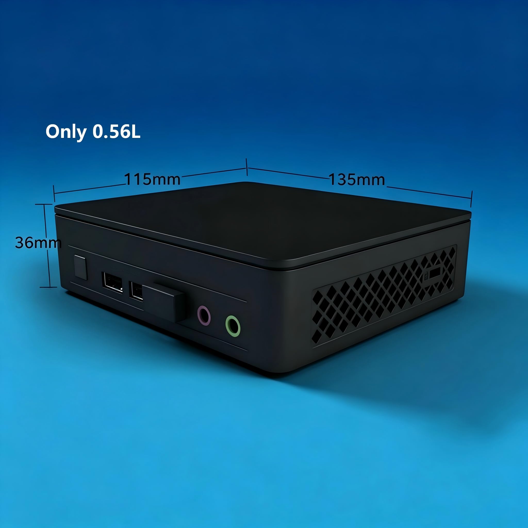 Intel NUC 11 Essential Atlas Canyon Mini PC (NUC11ATKC2), Celeron N4505 (ráfaga de hasta 2.9 GHz, 2 núcleos, 2 hilos, 10 W), gráficos Intel UHD, soporte 2X 4K, Bluetooth 5.1 (16 GB de RAM + 512 GB SSD