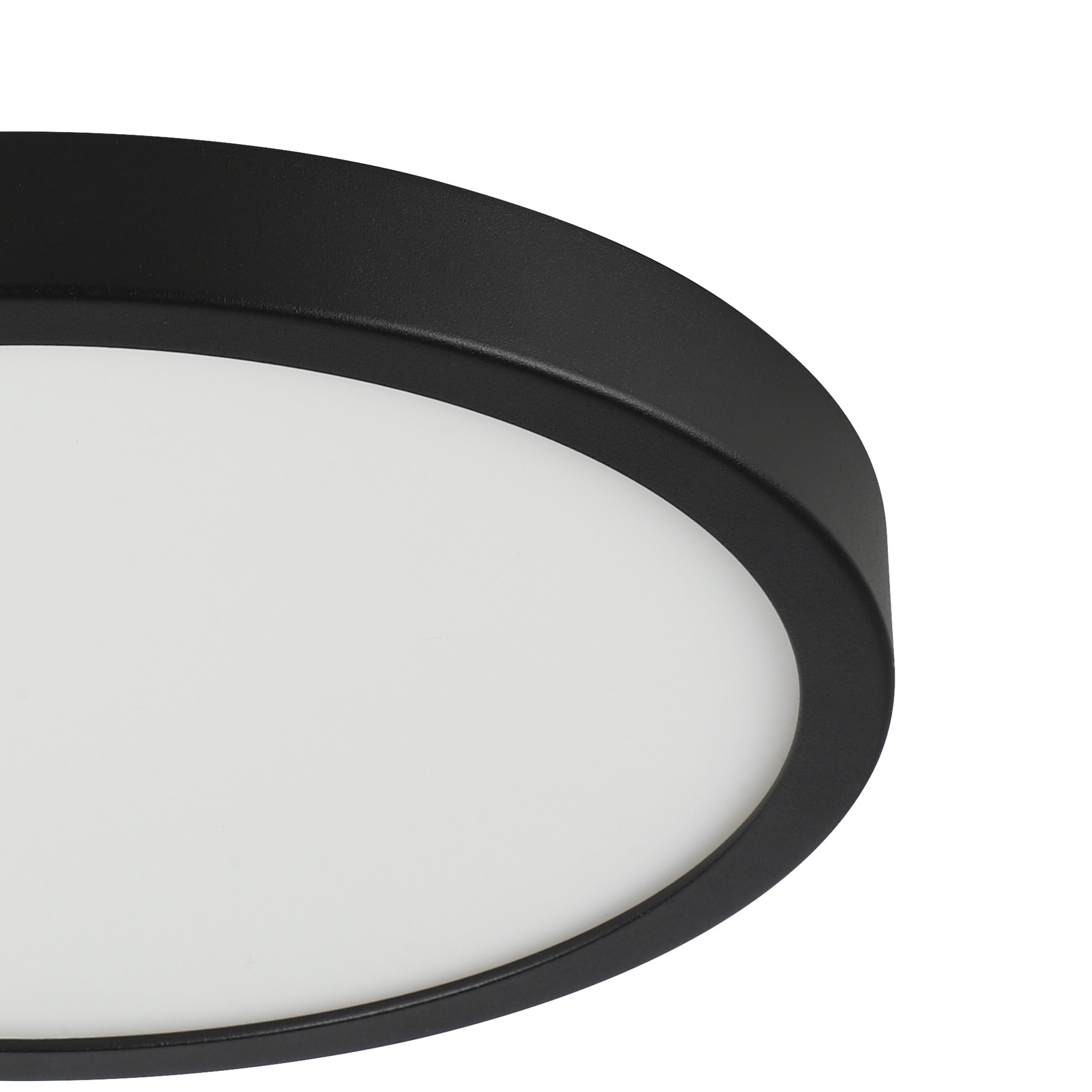 EGLO LED lampa sufitowa zewnętrzna Argolis 2, oświetlenie na ścianę i sufit | lampa zewnętrzna z metalu w kolorze czarnym i tworzywa sztucznego w białym, ciepła biel, IP44, ⌀ 28,5 cm