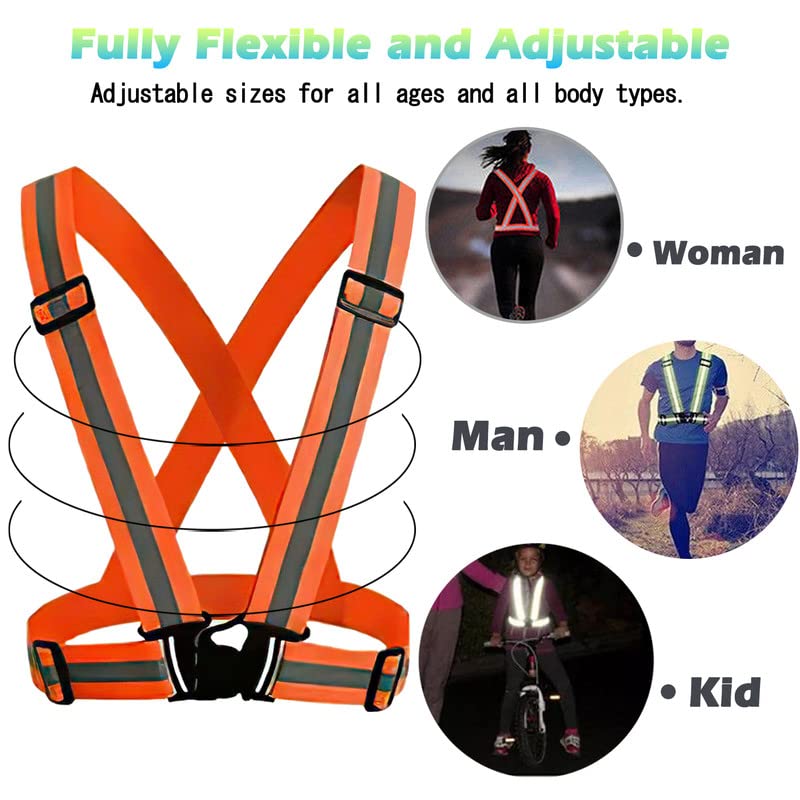 Nathan Streak Reflective Vest Reflective Vest Running Gear 3Pack ...