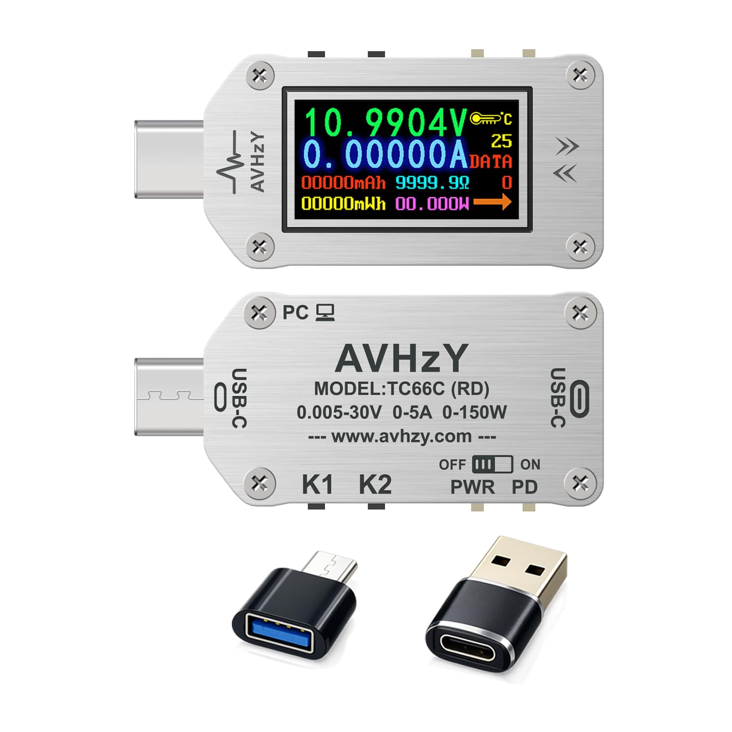 USB Power Meter USB 3.1 Tester Digital Multimeter Current Tester Voltage Detector Lua Interpreter Integrated DC 26V 6A PD 2.0/3.0 QC 2.0/3.0/4.0 pps Trigge — Amazon image 13