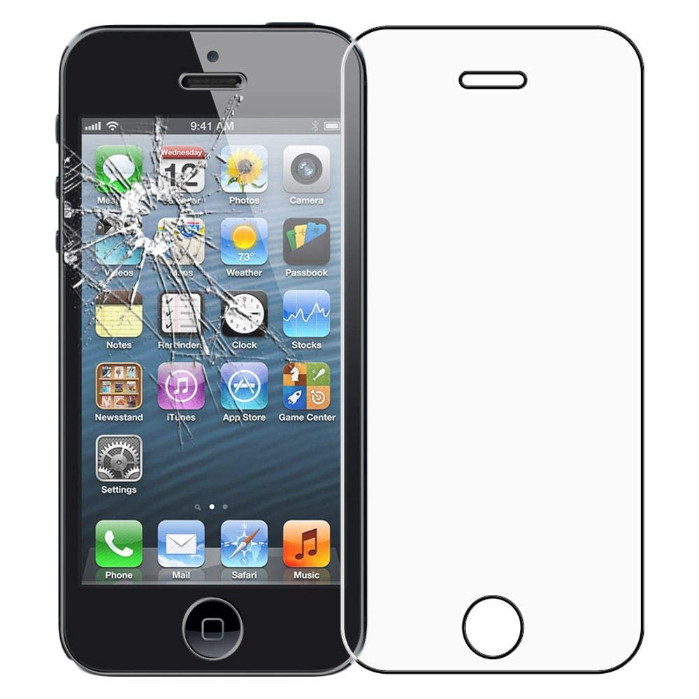 Cover Copatibile Per iPhone 5S Rosso PU Pelle Portafoglio Custodia Con