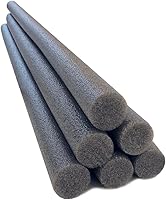 Vista 1 de Oodles of Noodles 1.5 Inch x 35 Inch Solid Foam Foam Sticks for Craft Projects- 6 Pack - Grey