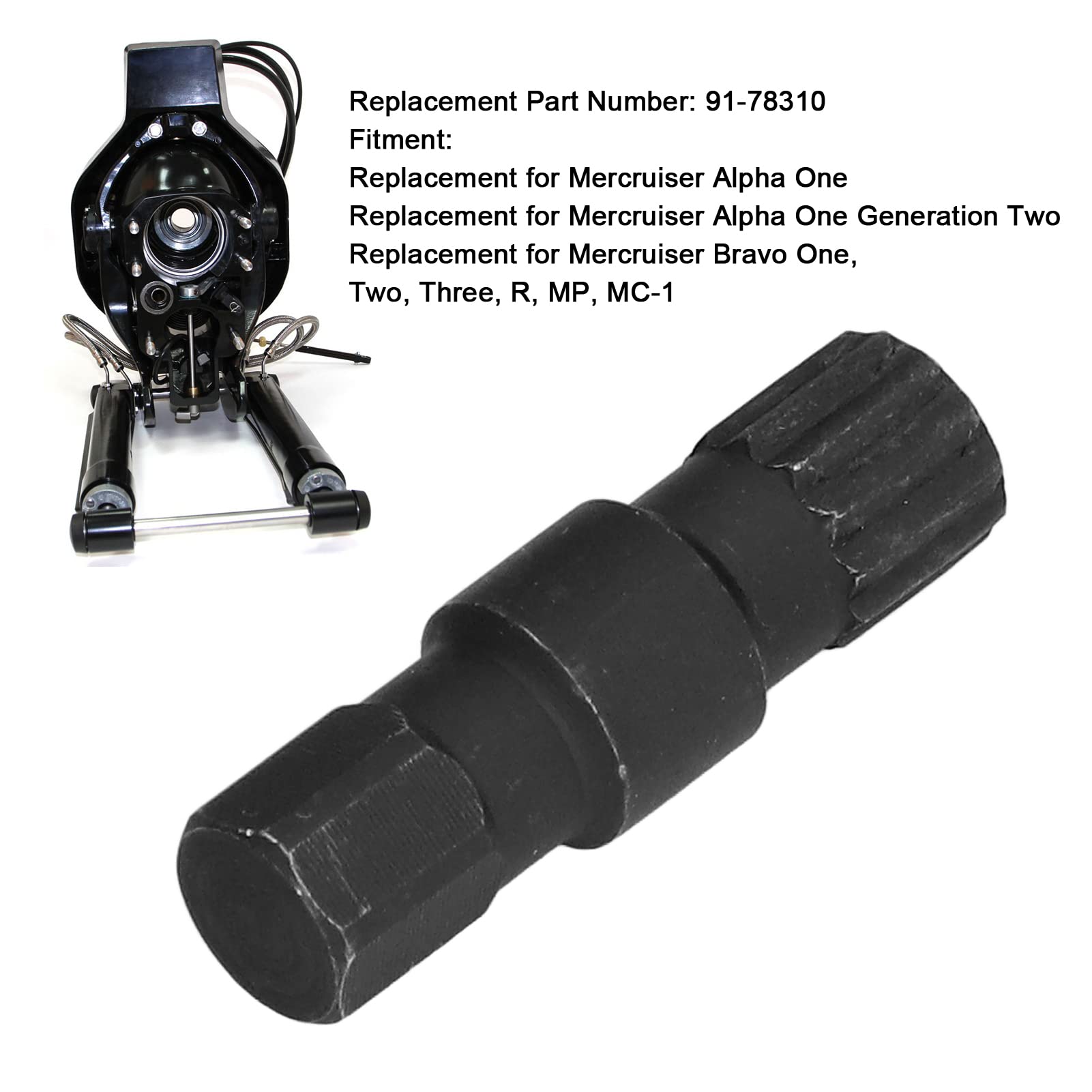 Strumento per Perno Cerniera Marine 91‑78310 Sostituzione per Mercruiser Alpha One Bravo One Two Three, Unità Perno Cerniera Fuoribordo