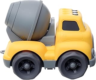 لعبة سيارة بناء بلاستيكية بألوان زاهية من ميجاهيرتز للأطفال من عمر 3 سنوات، متعددة الألوان