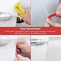 Vista 4 de Ziciner Protectores de borde de puerta de automóvil, 16 pies (16.4 ft), protector de sello de goma con forma de U, protección de moldura de entrada