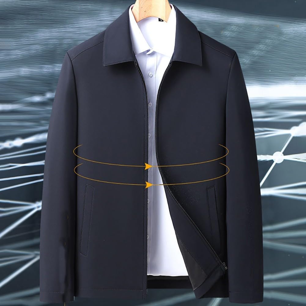 Giacca Casual Uomo per Slim Fit Vinile Giacca Casual Uomo per