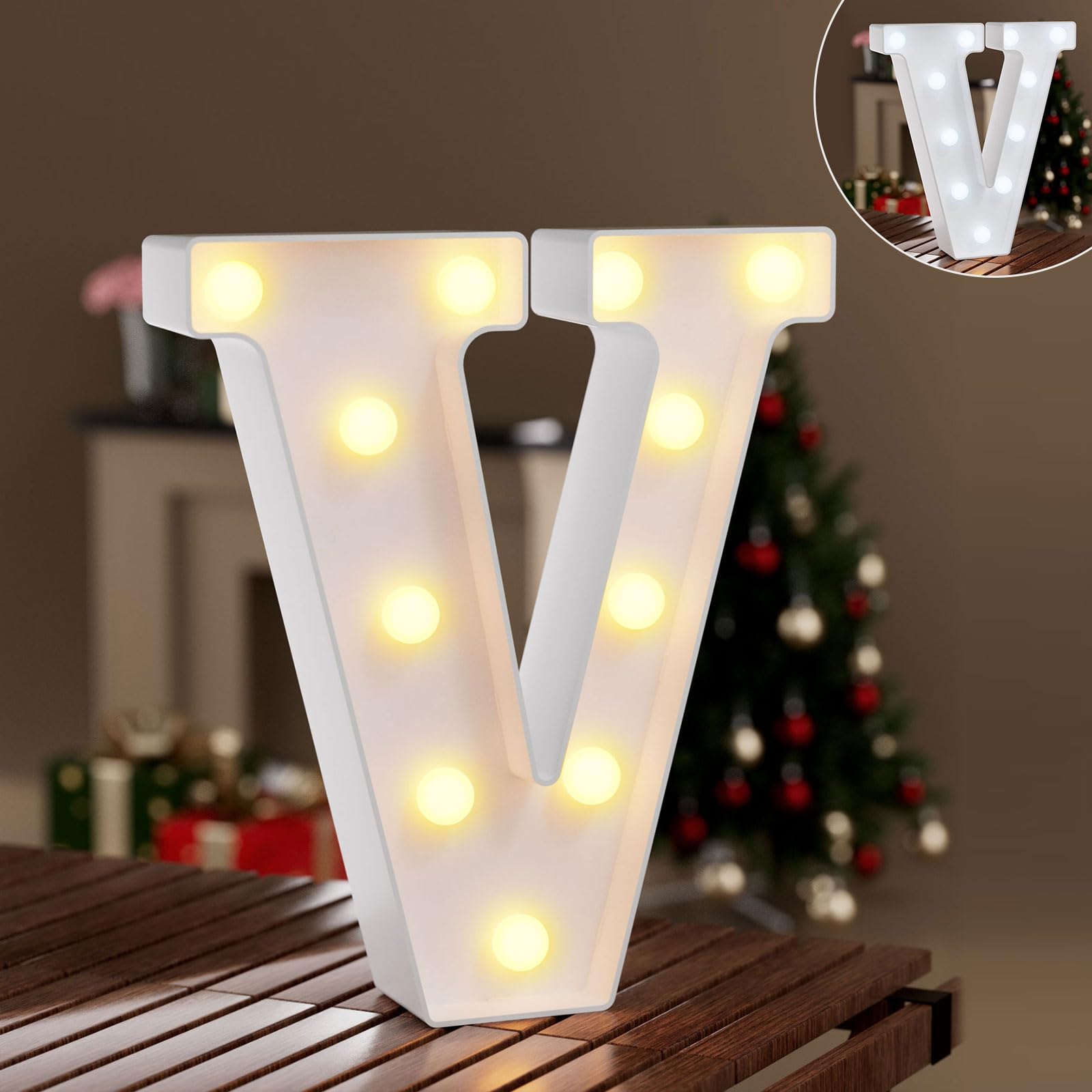 Ledido LED Light Up Marquee Numbers Sign - Cool & Warm Light up Numbers for 40th Birthday Decorations, LED Number Lights for Wedding Anniversary Grad Home Bedroom Table Wall Party Decor, Number 40 — view 40
