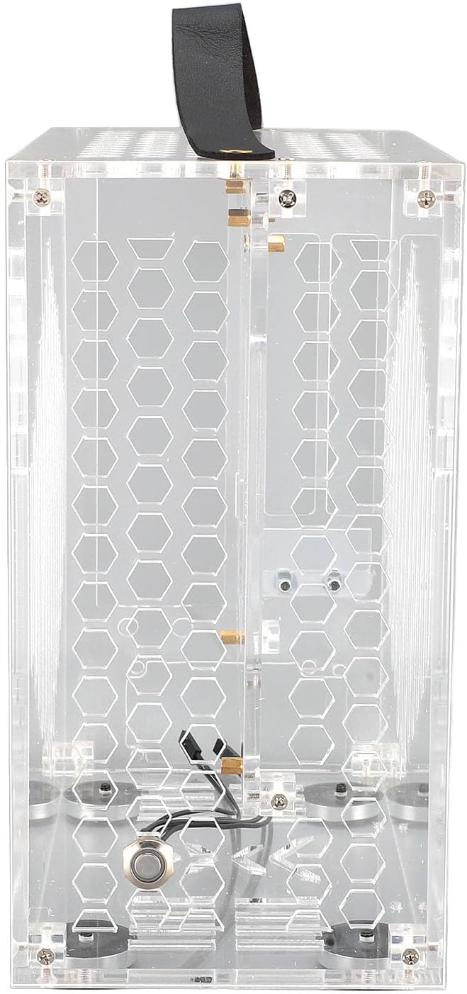 Miniature ITX PC Case, Miniature ITX Computer Case, Transparent Acrylic, 360 Degree Hollow Airflow for Home (Transparent)
